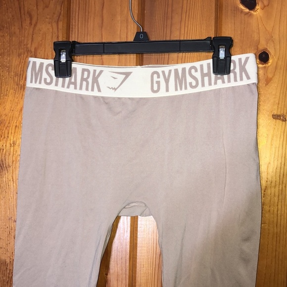 Gym Shark dusty pale pink leggings seamless size large workout stretchy leggings - Picture 2 of 8